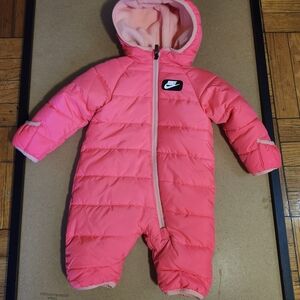 Nike Kids Pink Hooded Footie